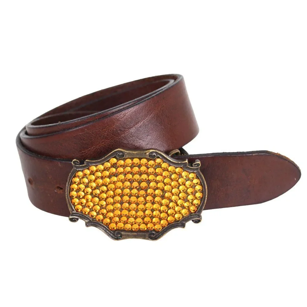 Joomi Joolz BUCKLE BROWN GENUINE LEATHER 1.5